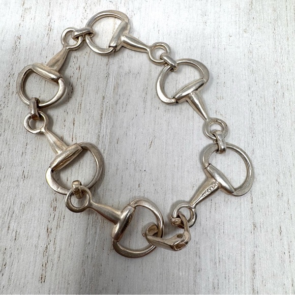 Sterling silver horsebit bracelet, made in Mexico, vintage - Picture 6 of 9